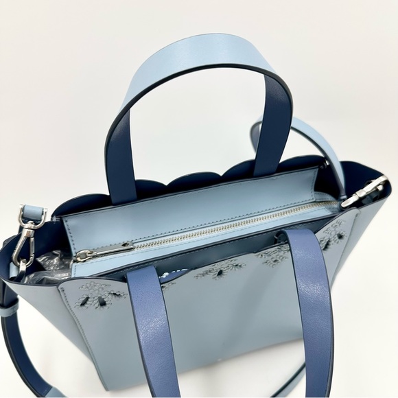 Kate Spade: Lt. Blue Magnolia Street Eyelet Satchel - Picture 6 of 15